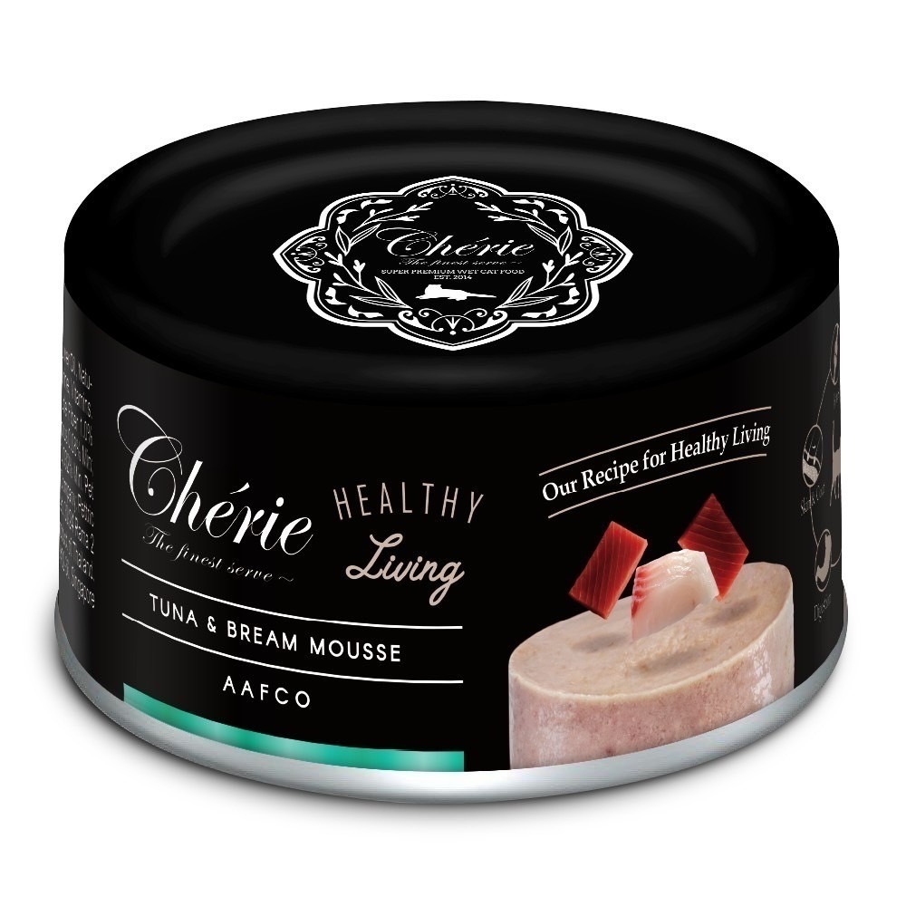 Cherie 法麗 貓罐頭 黑罐 80g 160g 低磷 全照護主食罐 貓主食罐 絲滑慕斯口感 挑食貓最愛 腎貓可吃-規格圖6