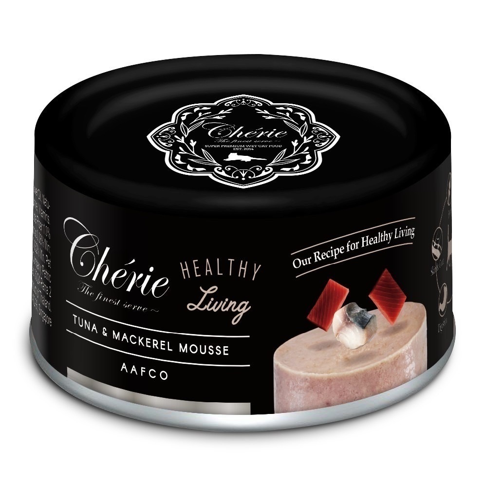 Cherie 法麗 貓罐頭 黑罐 80g 160g 低磷 全照護主食罐 貓主食罐 絲滑慕斯口感 挑食貓最愛 腎貓可吃-規格圖8