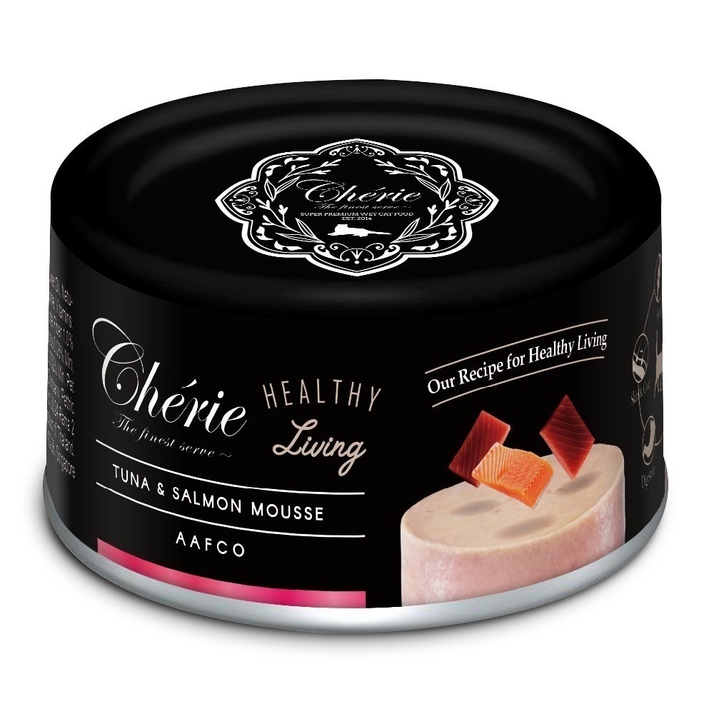 Cherie 法麗 貓罐頭 黑罐 80g 160g 低磷 全照護主食罐 貓主食罐 絲滑慕斯口感 挑食貓最愛 腎貓可吃-規格圖6