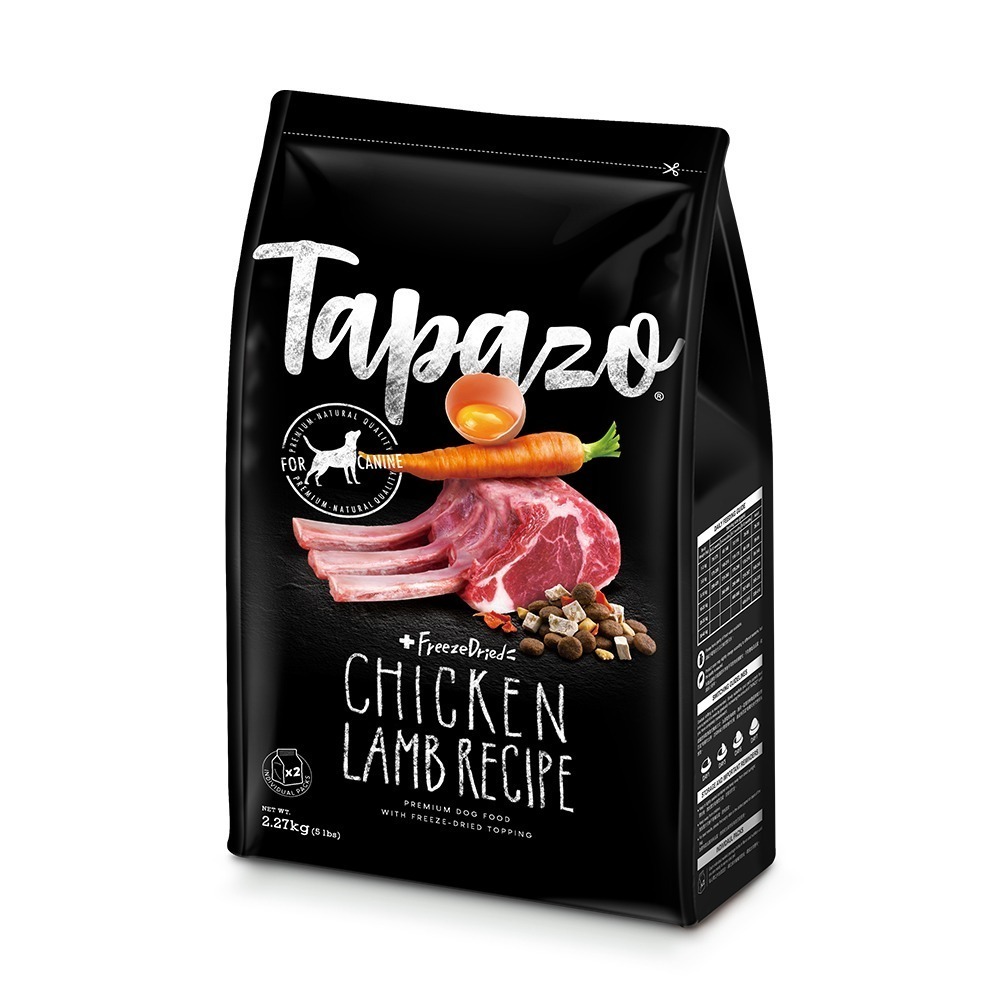 特百滋 凍乾 狗飼料 2磅 5磅 15磅 成幼犬 成犬 熟齡犬 營養乾糧 美味凍乾 TAPAZO 狗乾糧-細節圖2