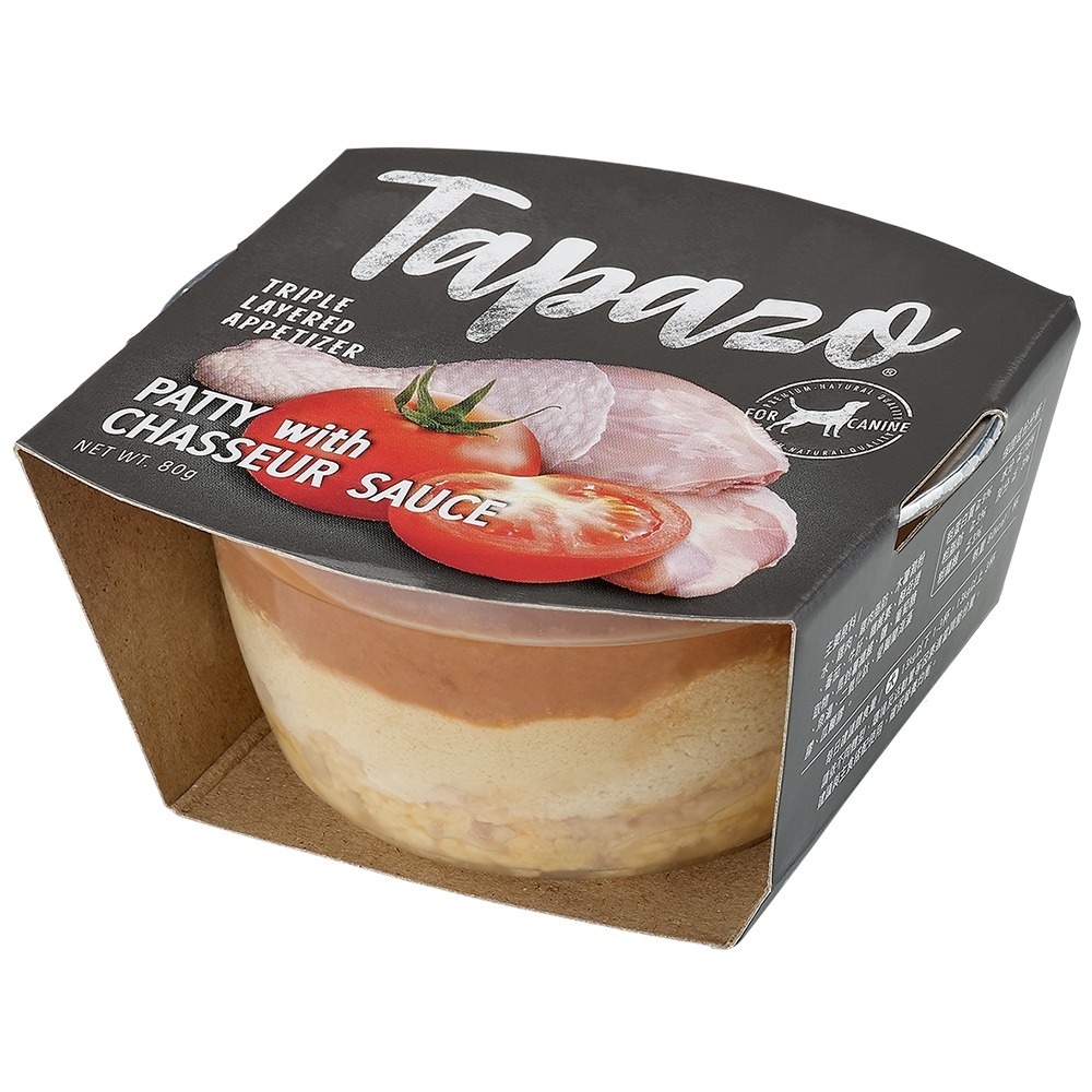 TAPAZO 特百滋 狗罐頭 三層杯 80g 主食罐 雙炫慕斯杯78g 犬罐頭 罐頭 罐罐 犬罐-規格圖1