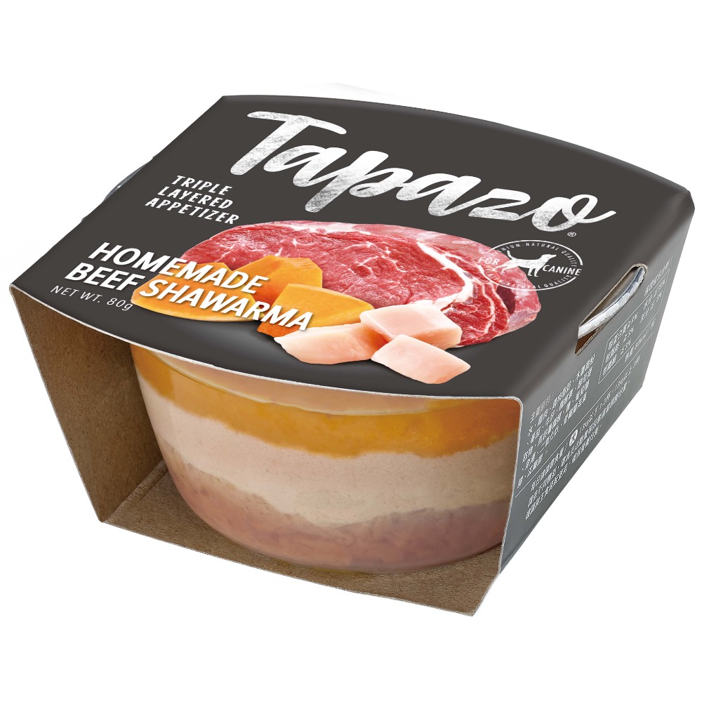 TAPAZO 特百滋 狗罐頭 三層杯 80g 主食罐 雙炫慕斯杯78g 犬罐頭 罐頭 罐罐 犬罐-規格圖7
