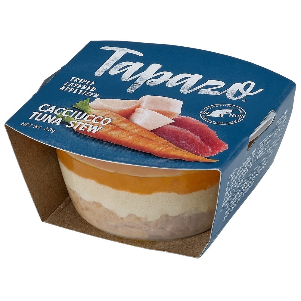 TAPAZO 特百滋 貓罐頭 三層杯 80g 主食罐 寵物罐頭 雙炫慕斯杯78g 罐頭 三層杯 罐罐 貓罐 貓餐包-細節圖2