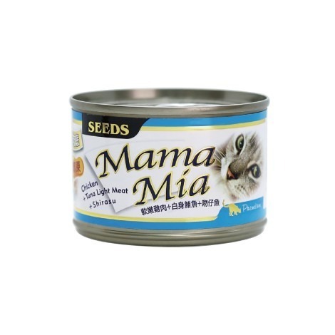 【整箱賣場】惜時 大MAMAMIA 貓罐頭 Seeds 軟凍罐 170g 白肉 貓餐包 貓餐盒 凍狀-細節圖3