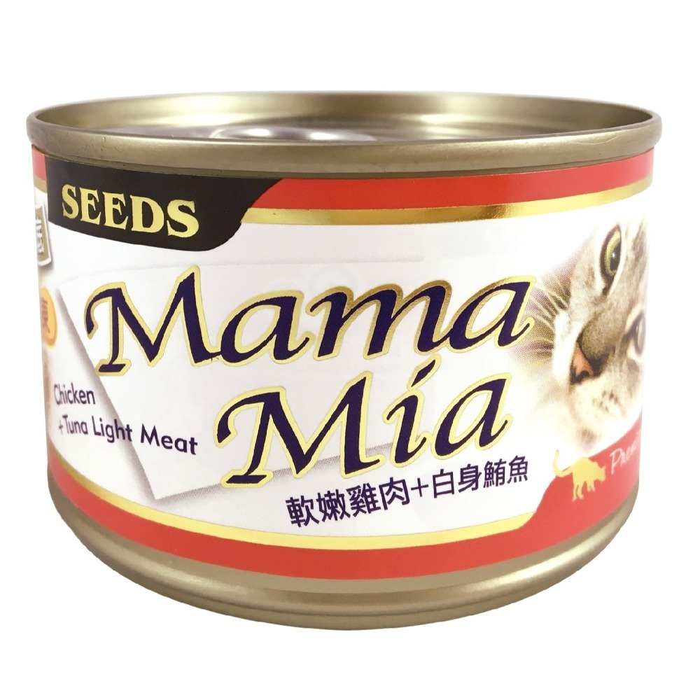 【整箱賣場】惜時 大MAMAMIA 貓罐頭 Seeds 軟凍罐 170g 白肉 貓餐包 貓餐盒 凍狀-細節圖6
