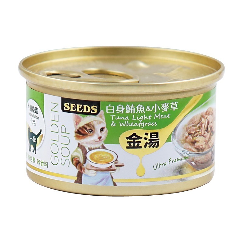 【整箱賣場】SEEDS 惜時 金湯 貓罐頭 80g 白身鮪魚 白肉罐 湯罐 貓罐 金貓罐 貓餐包 貓餐盒-規格圖3