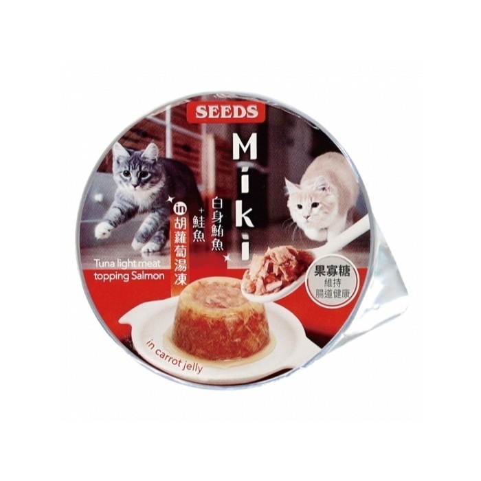 惜時 seeds 貓罐頭 Miki 80g 特級 機能 愛貓 餐杯 貓罐 貓餐盒 貓餐包 miki-細節圖4