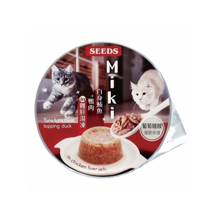 惜時 seeds 貓罐頭 Miki 80g 特級 機能 愛貓 餐杯 貓罐 貓餐盒 貓餐包 miki-細節圖6