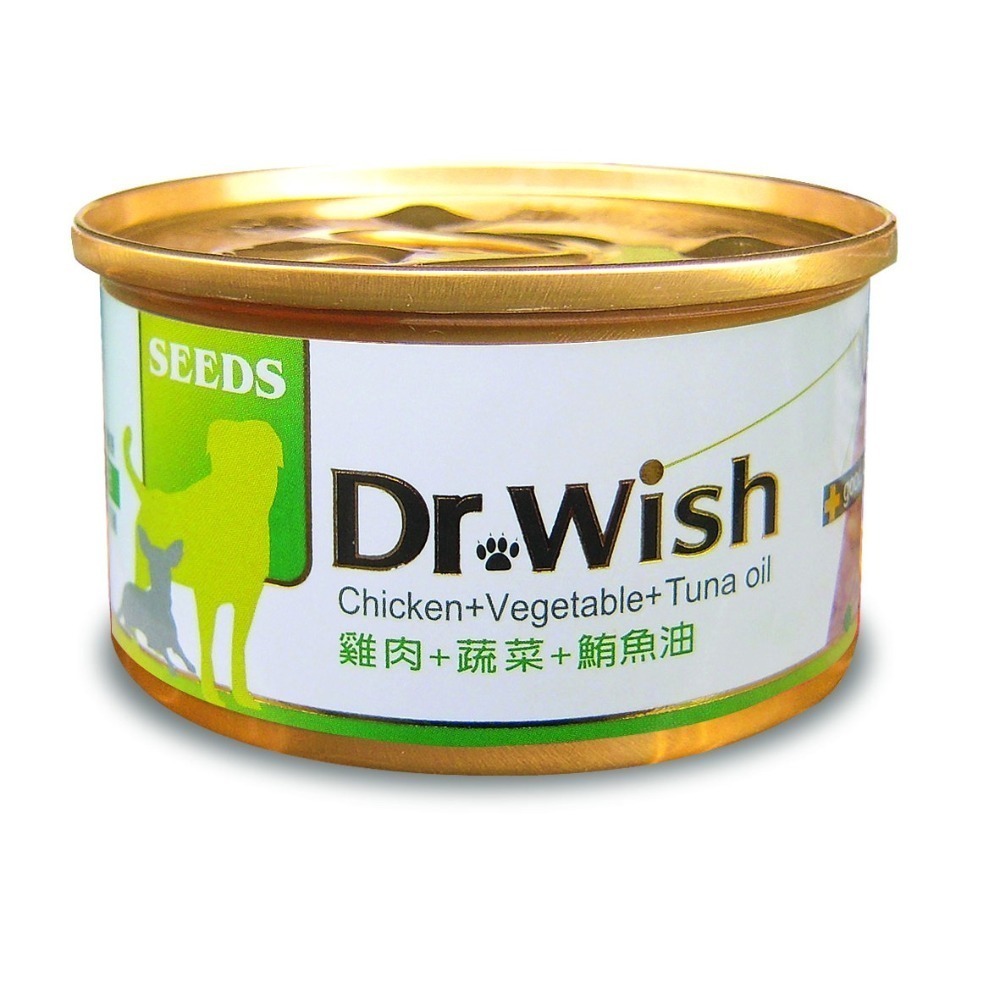 【整箱賣場】SEEDS 惜時 狗罐 Dr.Wish 85g 愛犬 泥狀 獸醫推薦 狗罐頭 Dr.dog-細節圖2