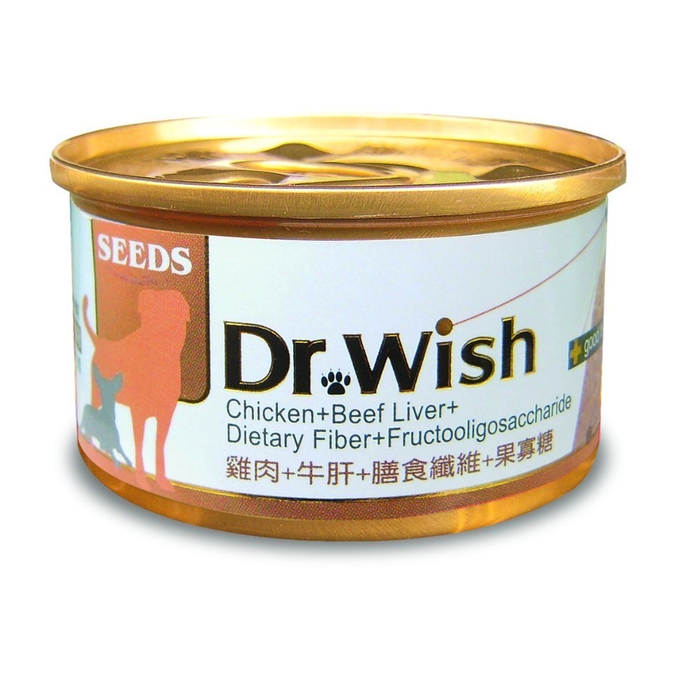 SEEDS 惜時 狗罐 Dr.Wish 85g 愛犬 調整配方營養食 泥狀 獸醫推薦 狗罐頭-細節圖3