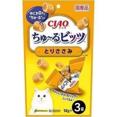 日本 CIAO 貓零食 啾嚕 夾心捲 夾心餅 CIAO肉泥 肉泥捲心酥 捲心塊 肉泥 寵物零食 12g*3 ciao