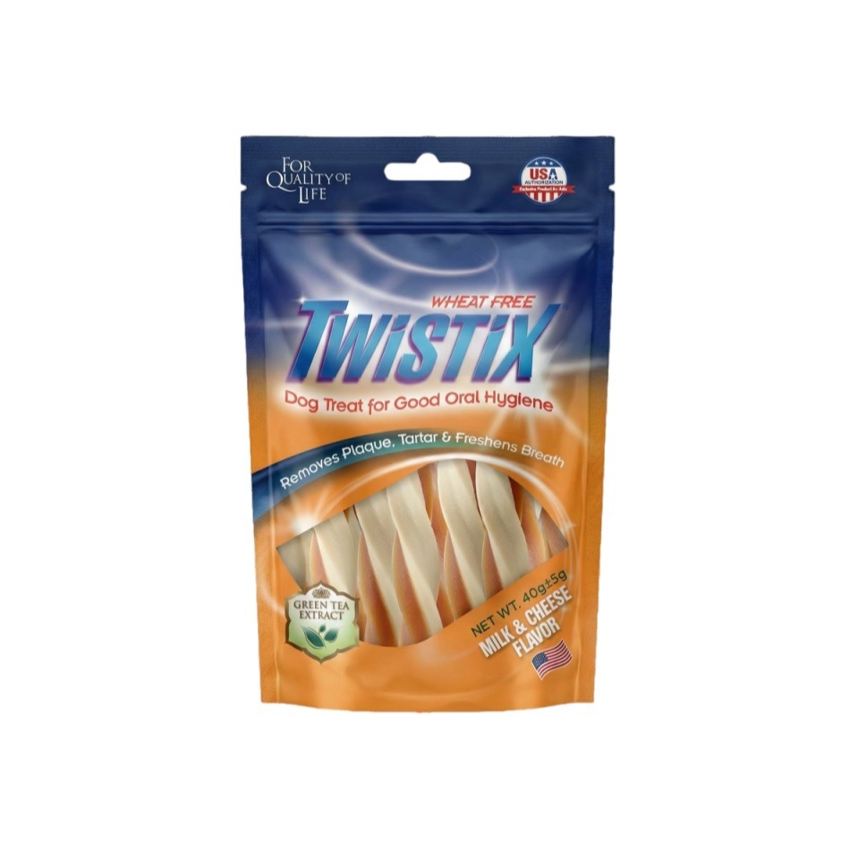 NPIC Twistix 潔牙骨 特緹斯 迷你包 隨身包40g 雙色螺旋 潔牙骨 薄荷口味 起司牛奶 潔牙骨 台灣製-規格圖2