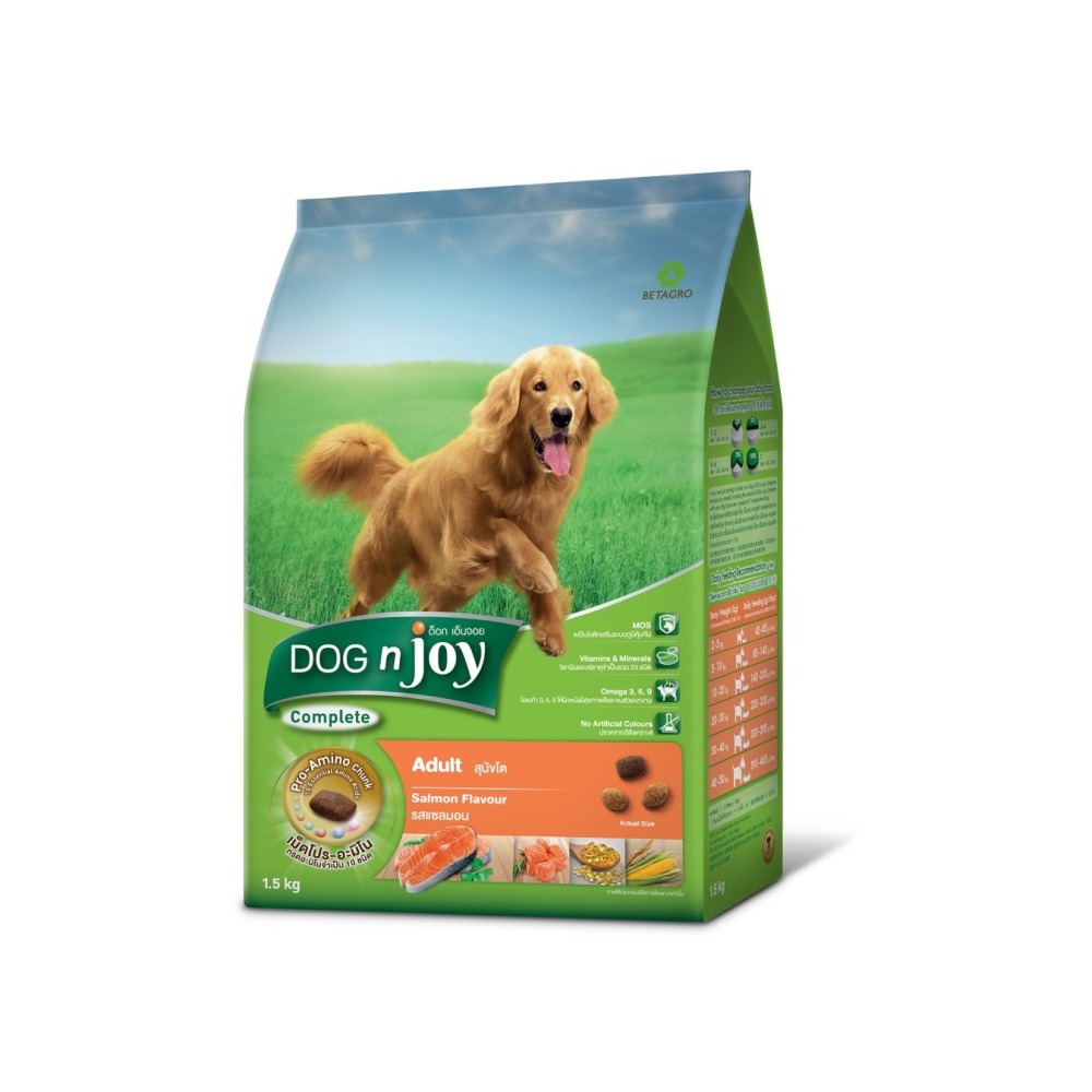 汪饗 狗飼料1.5kg 美味成犬乾糧 皮毛亮麗 腸胃保健 dog n joy-細節圖4