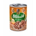 元氣家族 狗罐頭  400公克 超值罐 雞肉口味 角切雞肉 雞肉肉排 浪浪首選 狗罐-規格圖1