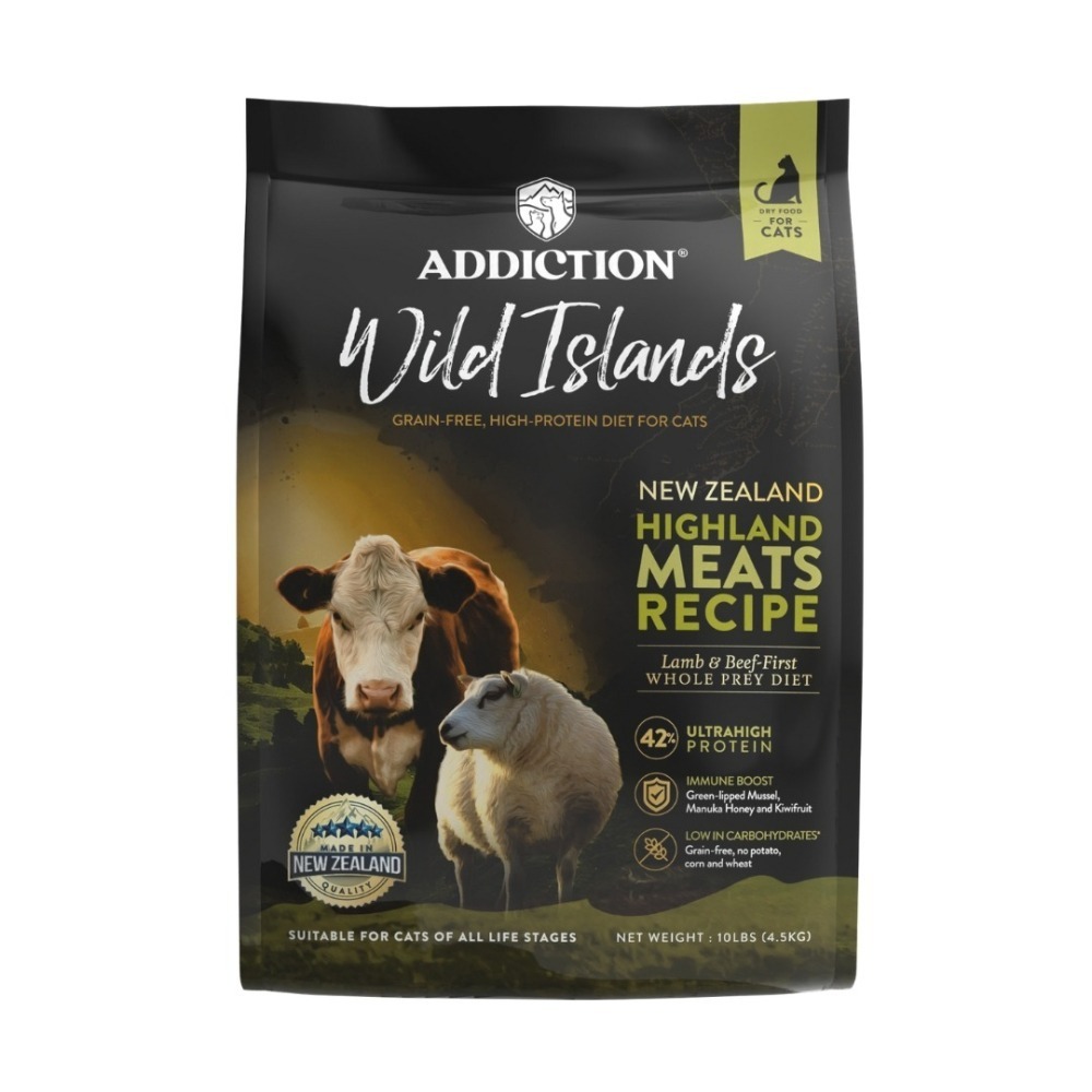 紐西蘭 珍島 貓飼料 低敏 愛德勝 無穀 天然糧 高蛋白 低碳水 Wild Island ADDICTION-細節圖2