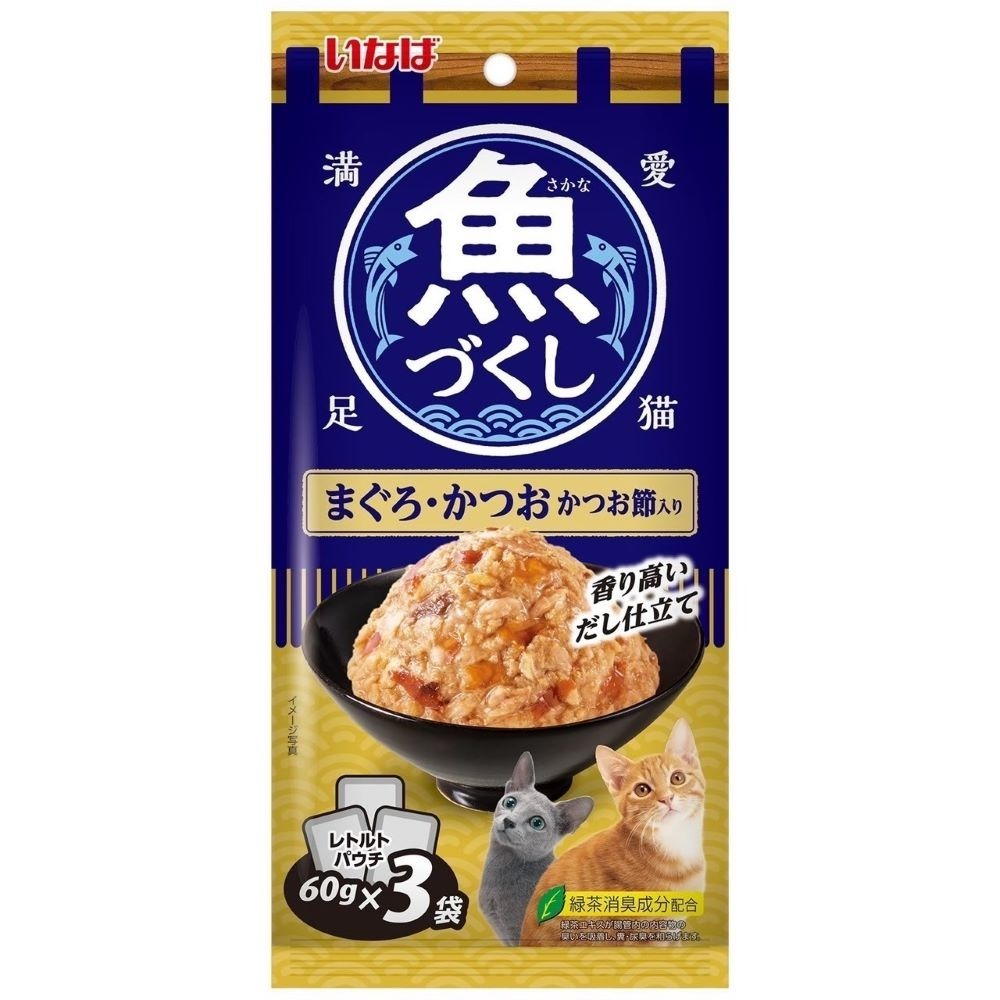 日本 CIAO 貓餐包 60g*3入 全魚宴餐包 滿足愛貓餐包 INABA 高適口性-細節圖7