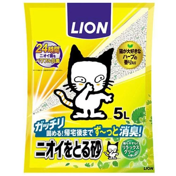 日本 LION 多酚 除臭礦砂 5L 除臭強 凝結好 用量省 礦砂 貓砂 礦沙-細節圖2