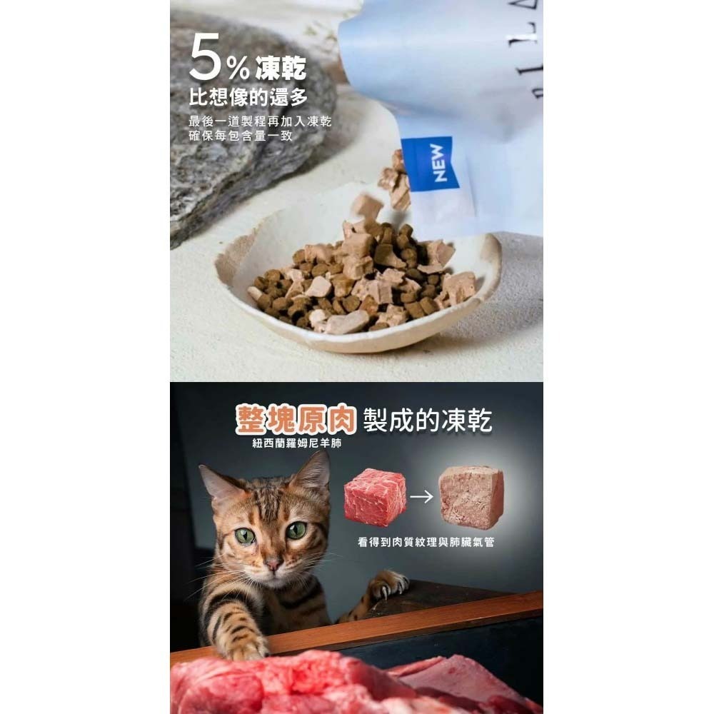 澳洲 奇境 貓飼料 1.8kg 飼料+凍乾 鮮肉糧 適口性極佳 TRILOGY 低敏 無穀 天然糧-細節圖6