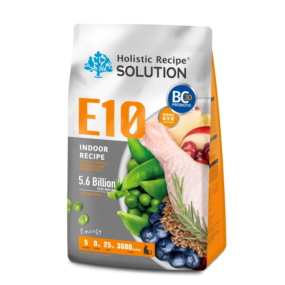 solution 耐吉斯 貓飼料 小包裝 4.5磅 Energy 能量系列 益生菌添加