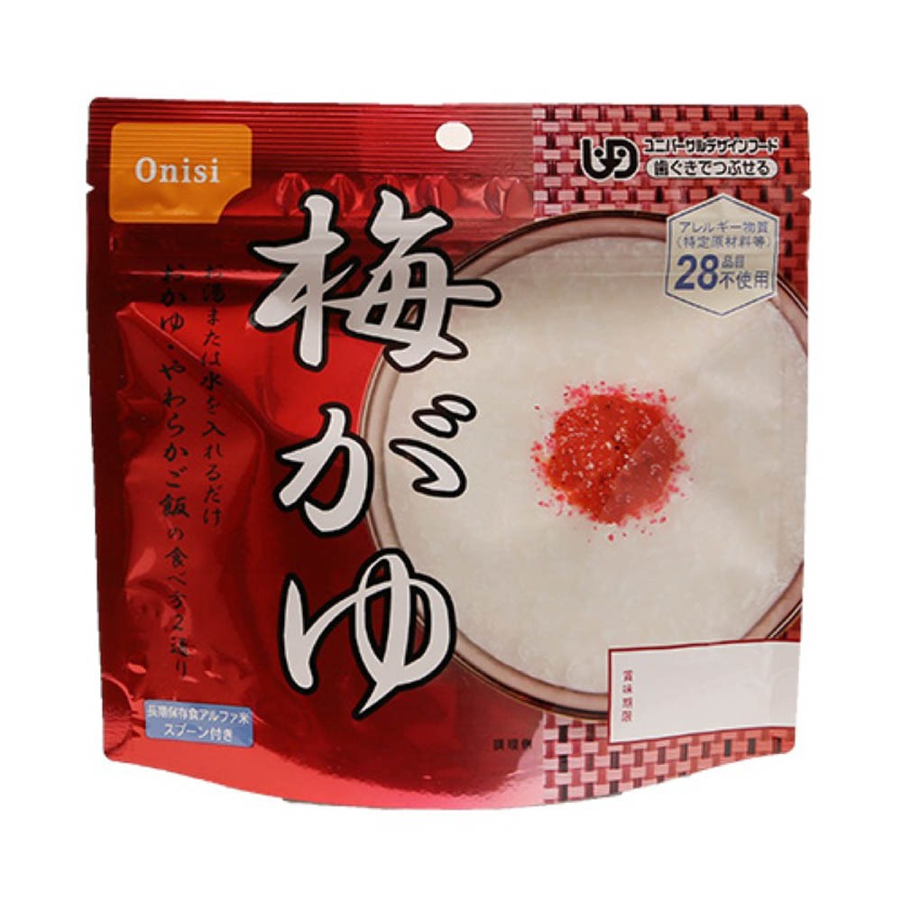 Onisi 尾西食品 沖泡式 乾燥飯 尾西乾燥飯 野外登山露營食品 飯糰 尾西即時飯 沖泡式即食泡飯-規格圖7