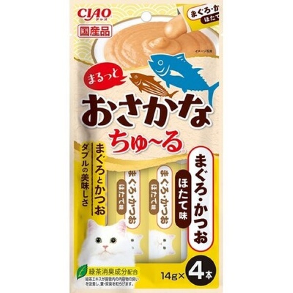 SC-602雙魚系列鮪魚鰹魚干貝14g*4入