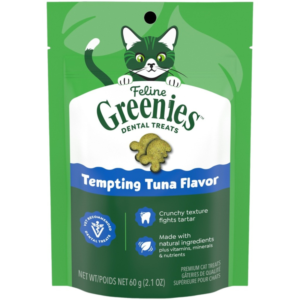 美國 健綠 Greenies 貓咪潔牙餅 60g 2.1oz 寵物 貓零食 貓餅乾 貓潔牙餅 潔牙零食 寵物潔牙餅-細節圖2