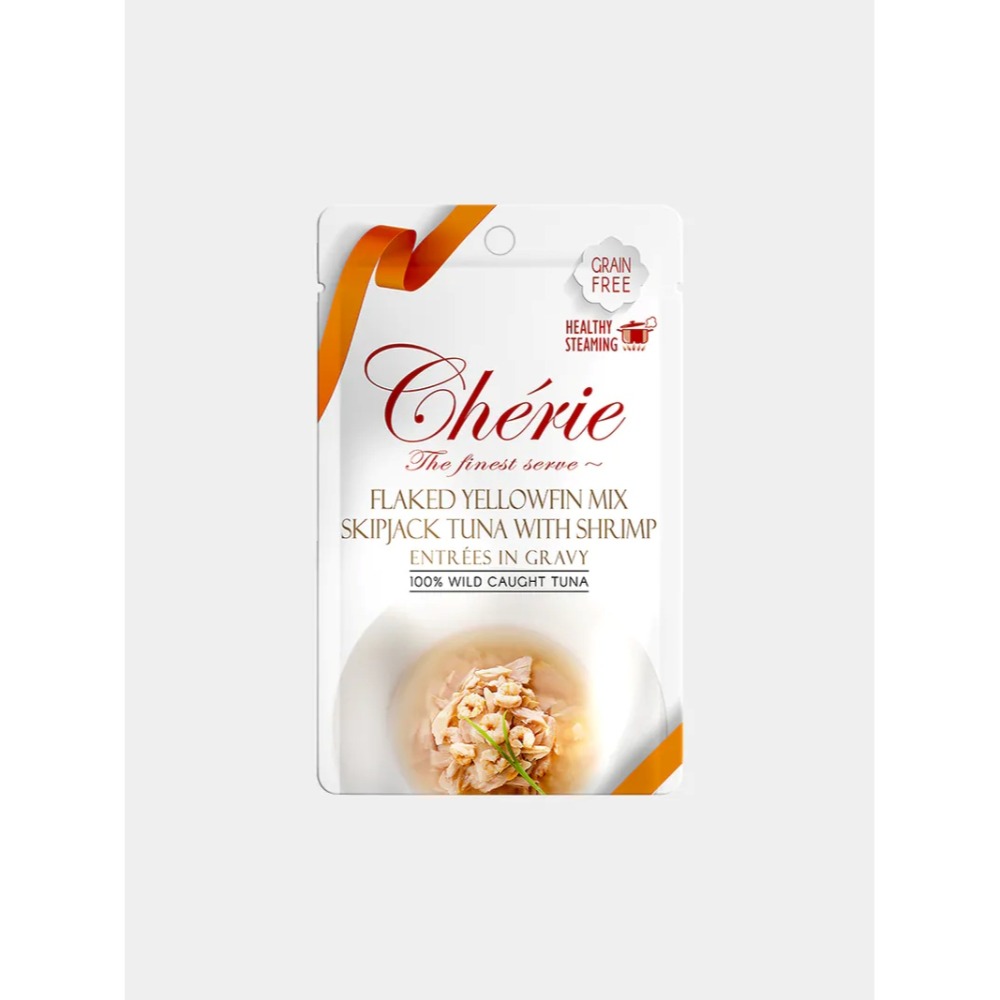 黃鰭鮪正鰹佐鮮蝦40g【招牌微湯汁】