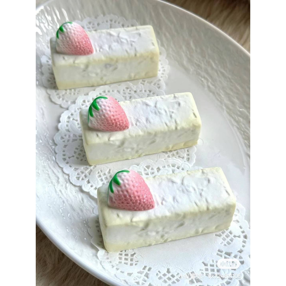 【現貨】Sweetbuns白草莓蛋糕🍰慢回彈 軟軟 squishy-細節圖2