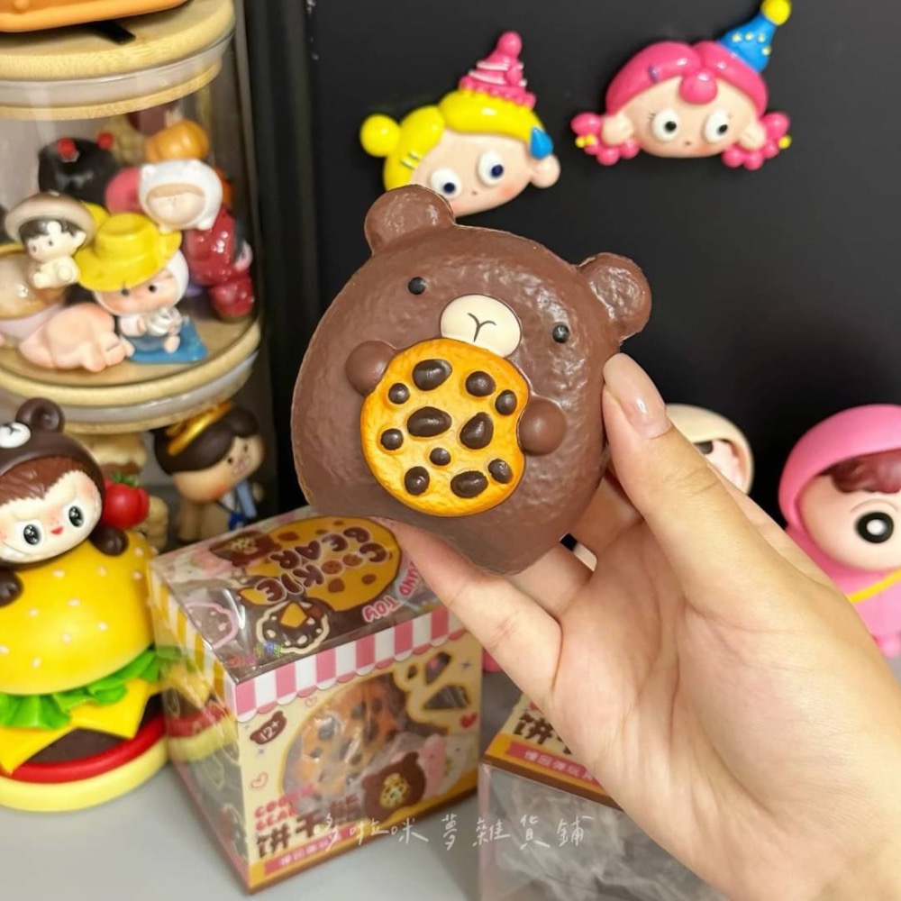 【預購】中漢巧克力餅乾熊🐻 慢回彈 軟軟 squishy-細節圖2