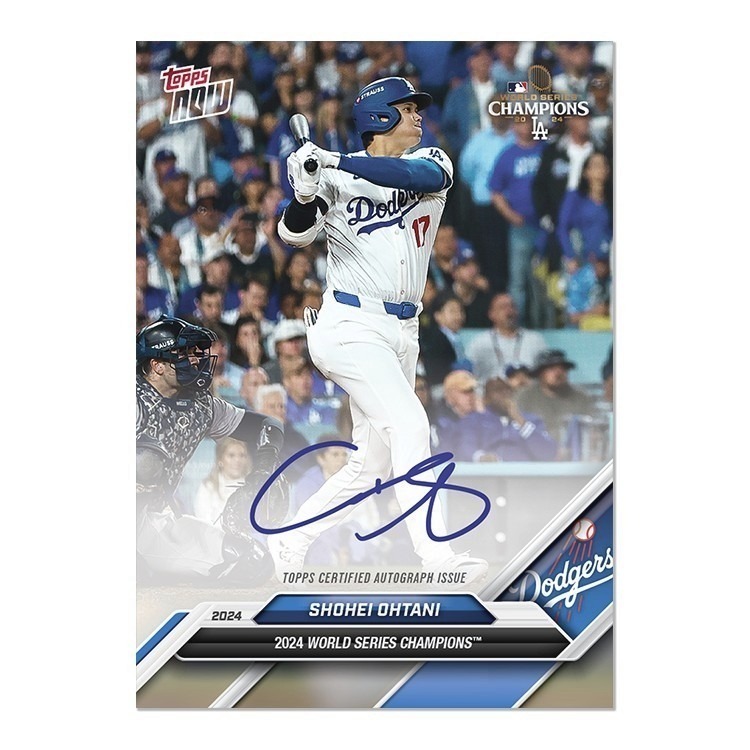 【肥九郎現貨】2024Topps Now  MLB洛杉磯道奇 投打二刀流 大谷翔平世界大賽道奇紀念卡組 15張+1平行卡-細節圖2