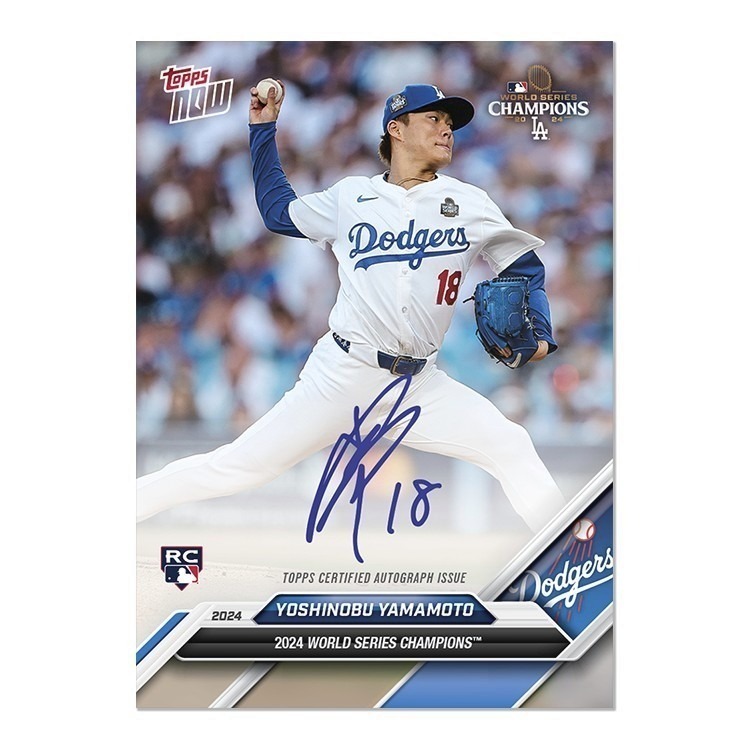 【肥九郎現貨】2024Topps Now  MLB洛杉磯道奇 投打二刀流 大谷翔平世界大賽道奇紀念卡組 15張+1平行卡-細節圖3