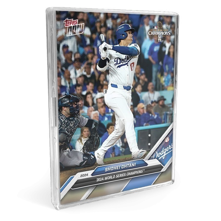 【肥九郎現貨】2024Topps Now  MLB洛杉磯道奇 投打二刀流 大谷翔平世界大賽道奇紀念卡組 15張+1平行卡-規格圖4