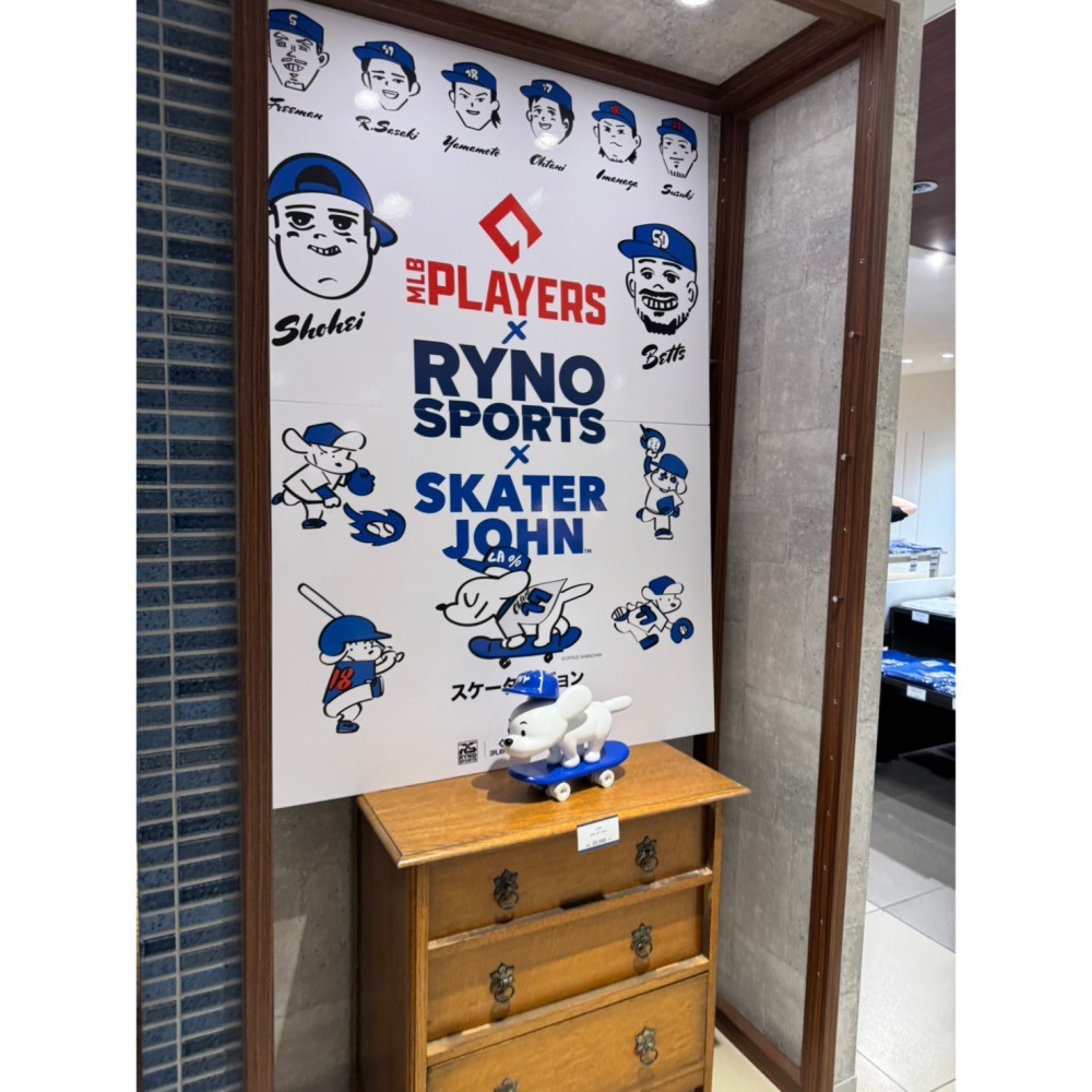 【肥九郎現貨】MLBxSkater JOHN 聯名限量周邊T恤 吊飾 帽T 洛杉磯道奇 芝加哥小熊 大谷翔平 山本由伸-細節圖4