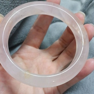 招桃花天然冰種馬粉粉水晶手鐲圈口-規格圖3