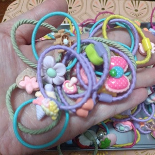 糖果色 螺紋 髮繩  兒童髮繩 卡通-細節圖5