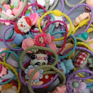 糖果色 螺紋 髮繩  兒童髮繩 卡通-細節圖8