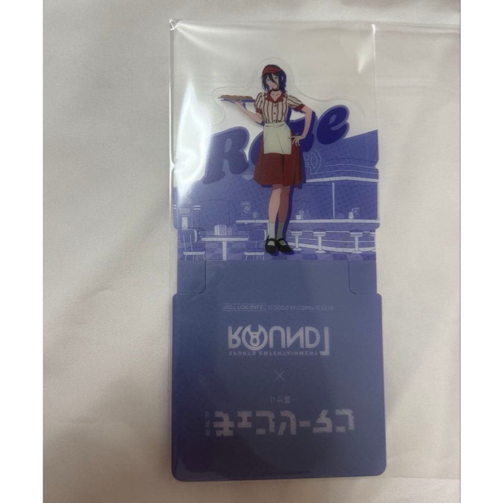 (特價)日版 代購 鏈鋸人 ROUND1 蕾潔 服務生 塑膠立牌杯墊 劇場版 炸彈惡魔 REZE 夢中情人 和服 暈 婆-細節圖2