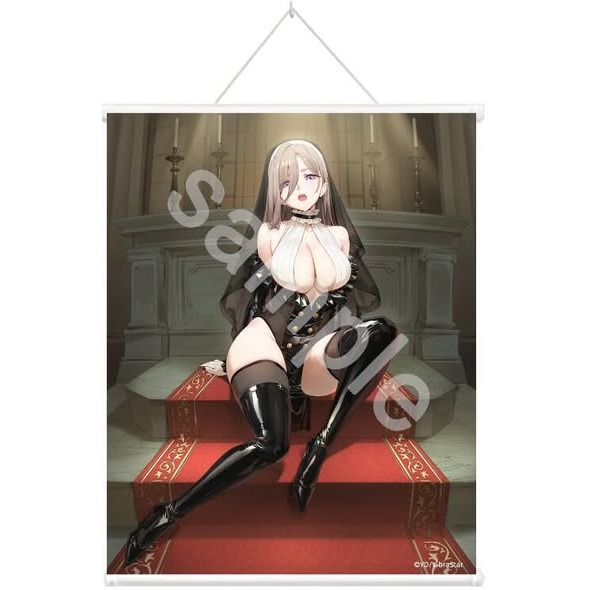 (特價)現貨 代理 特典 Vibrastar 聖處理修女 奧麗薇亞 1/6 PVC 巨乳 頭紗 馬甲 吐舌 18X 可脫-細節圖2