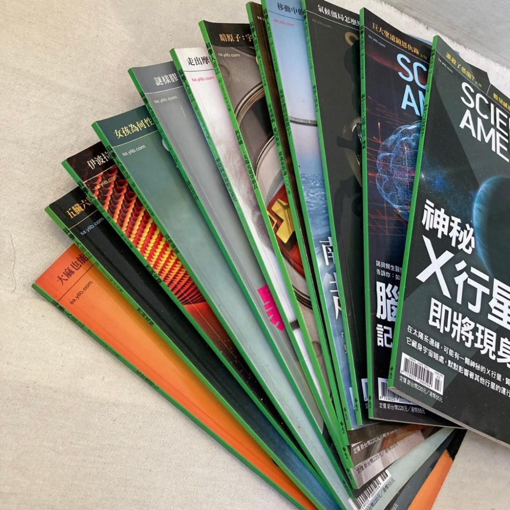 12本 科學人 舊雜誌 Scientific American 2016年 咖啡廳擺飾 書籍 雜誌書籍 閱讀讀物 擺飾-細節圖2