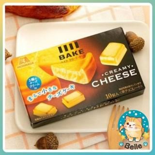 【每週到貨】日本 MORINAGA森永 Bake雙重起司磚 10入 香濃 起司蛋糕  餅乾 起司口味-細節圖2