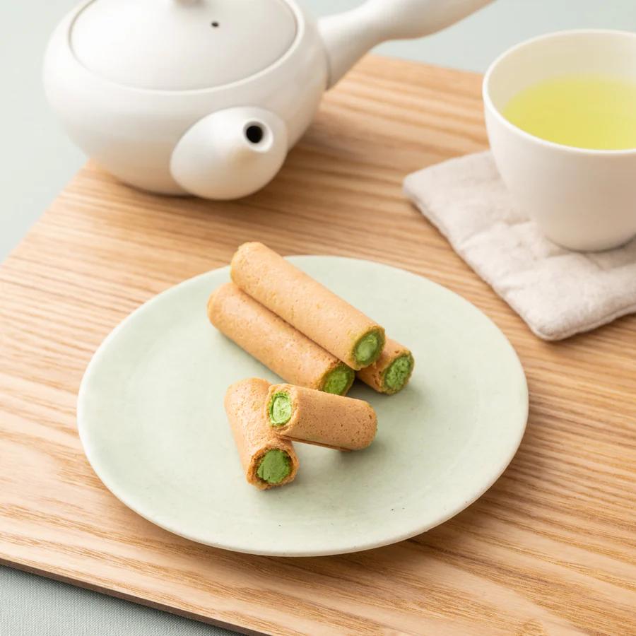 【預購+現 貨】日本 老店 京都 祇園辻利 抹茶捲心酥 抹茶 捲心酥 抹茶捲 奶油抹茶 奶油餡  過年送禮 禮盒-細節圖2