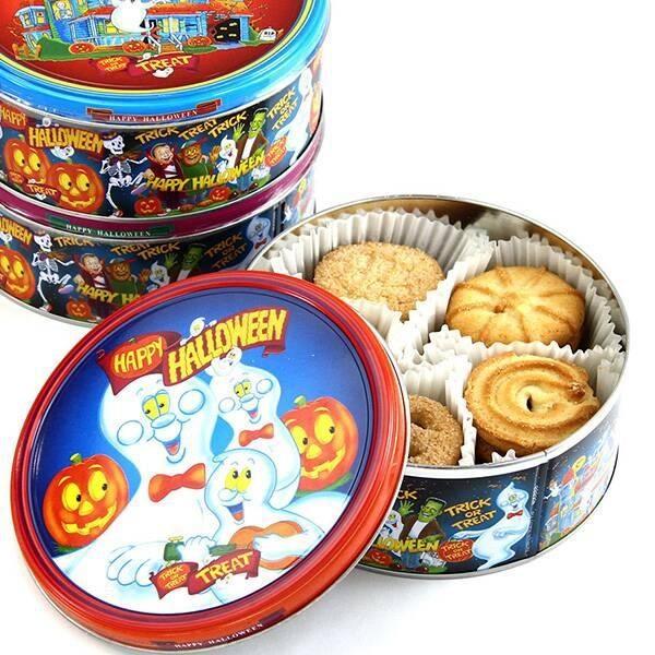 【每週到貨】日本 Jacobsen 萬聖節限定 三款隨機出貨 奶油餅乾罐150g 餅乾禮盒 伴手禮 日本餅乾 點心 零食-細節圖3