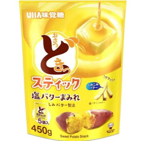 【每週到貨】日本 UHA味覺糖 鹽奶油地瓜條 90g×5袋 Costco好市多限定 日本零食 薯條 餅乾 零嘴 點心-細節圖2