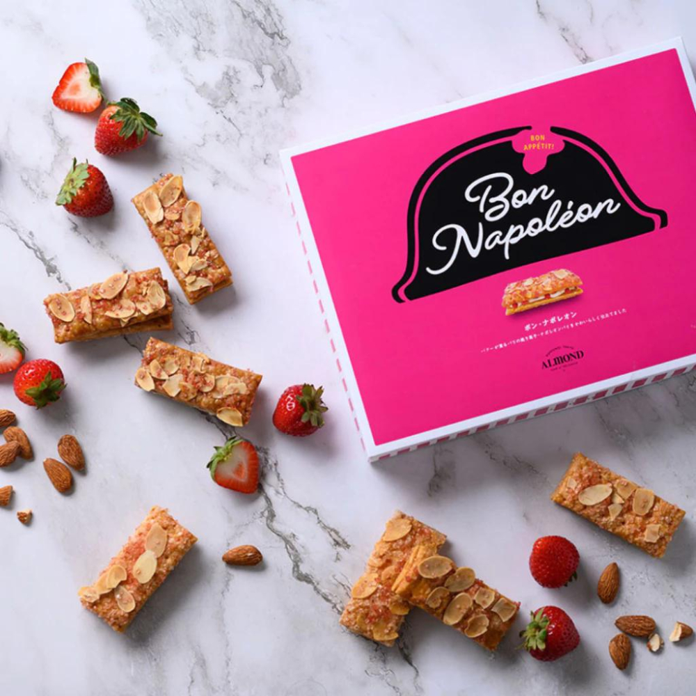 【每週到貨】日本 ALMOND TOKYO 草莓拿破崙派夾心派 拿破崙派 千層酥 千層派 餅乾 餅乾禮盒 日本伴手禮-細節圖2