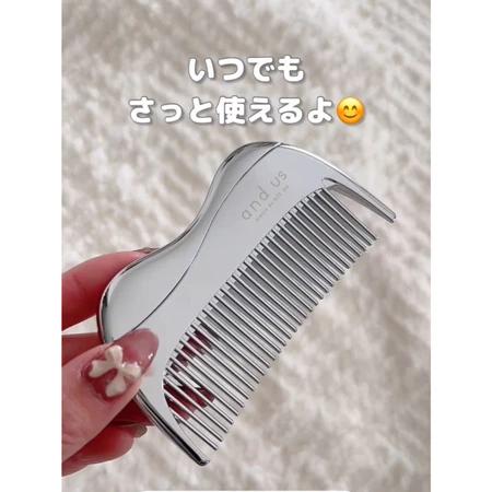 【每週到貨】日本 3COINS METAL COMB 防靜電美髮梳 專用收納套 梳子 抗靜電 防毛躁 梳子套 掛勾-細節圖6