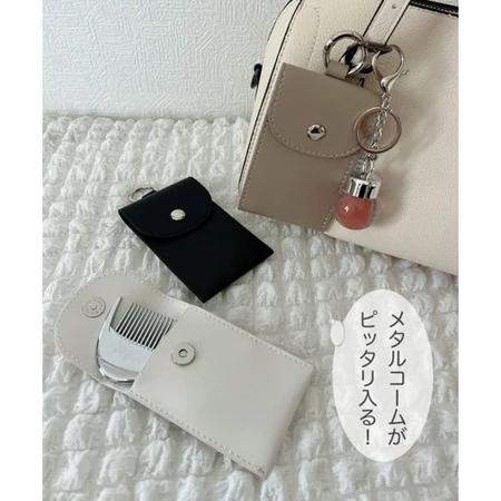 【每週到貨】日本 3COINS METAL COMB 防靜電美髮梳 專用收納套 梳子 抗靜電 防毛躁 梳子套 掛勾-細節圖8