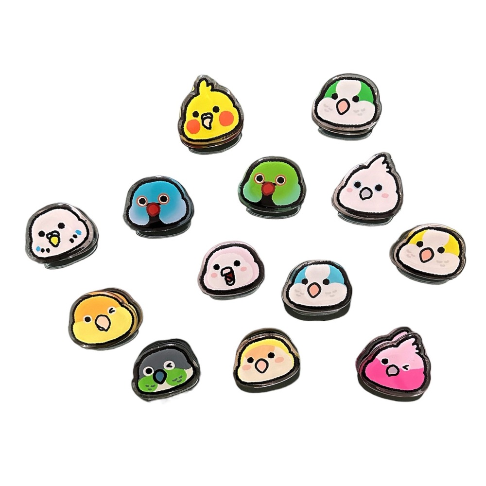 三麻兄妹 壓克力鸚鵡手帳夾-細節圖2