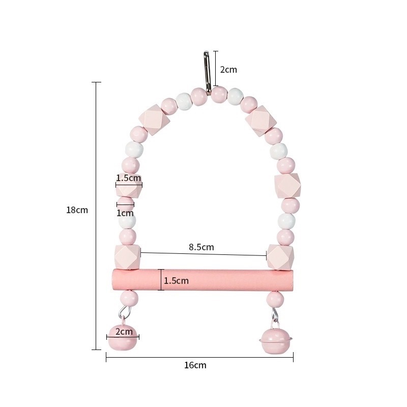 三麻兄妹 鸚鵡馬卡龍鞦韆【入】-規格圖4