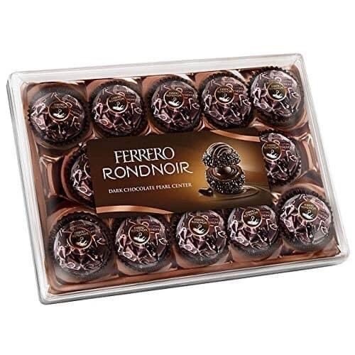 義大利 德國 FERRERO RONDNOIR 黑巧克力 金莎 朗莎 黑金沙 14顆/盒