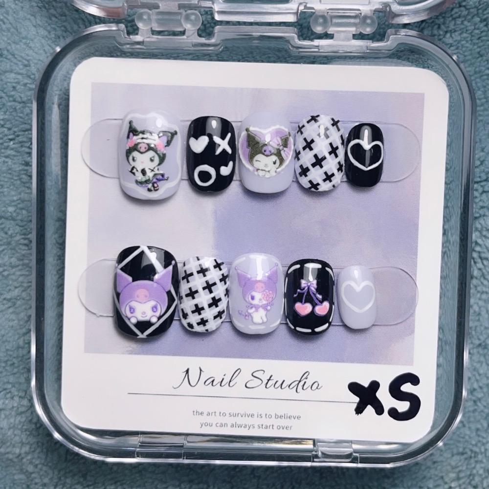 🍑616 room🍑手工穿戴甲*現貨款*庫洛米系列*僅此一副*附贈工具包-細節圖2